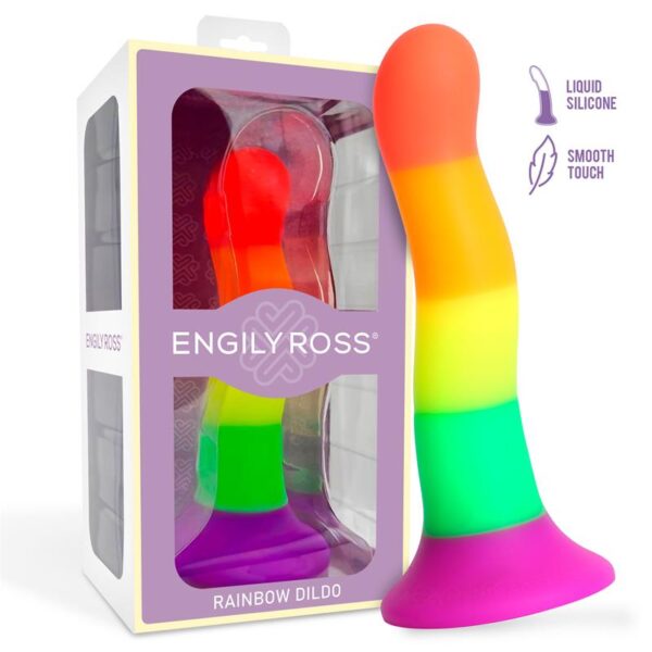 LGBT  DILDOX BY ENGILY ROSS Dildo Color Arcoiris LGBT 18 cm