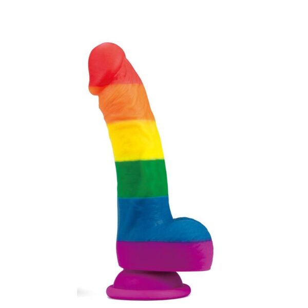Dildo Prider 8" Silicona Líquida LGBT