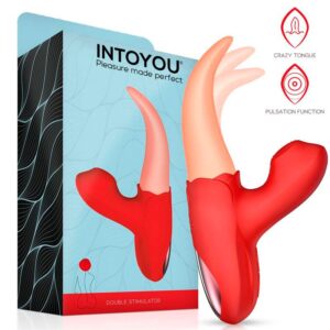 INTOYOU ESTIMULADOR DOBLE CON LENGUA Y PULSACIÓN